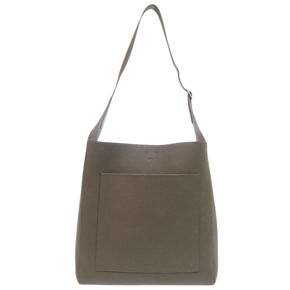 新品同様 ザ ロウ ブレイク ホーボー Blake Hobo ポーチ付 レザー ブラウン ショルダーバッグ 茶 1562【中古】THE ROW