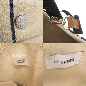未使用品 リュ ドゥ ヴェルヌイユ 2way トートバッグ リュ ドゥ ベルヌイユ キャンバス 麻 1628【中古】RUE DE VERNEUIL