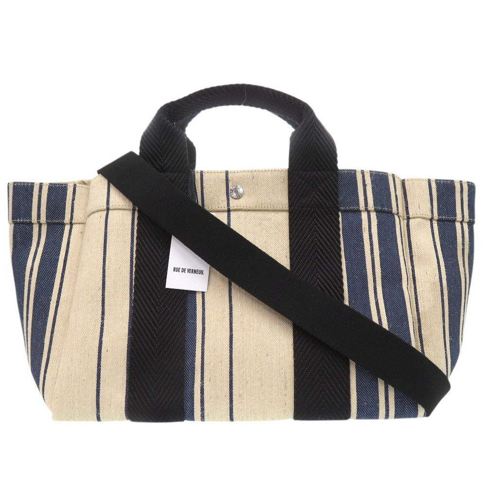 未使用品 ル デュ ベルネイユ 2way トートバッグ リュ ドゥ ヴェルヌイユ リュ ドゥ ベルヌイユ キャンバス 麻 1629【中古】RUE DE VERNEUIL