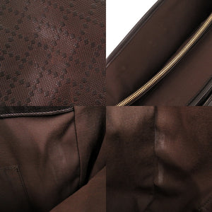 美品 グッチ ディアマンテ 223668 レザー ダークブラウン トートバッグ ビジネスバッグ 1636【中古】GUCCI メンズ