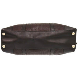 美品 グッチ ディアマンテ 223668 レザー ダークブラウン トートバッグ ビジネスバッグ 1636【中古】GUCCI メンズ