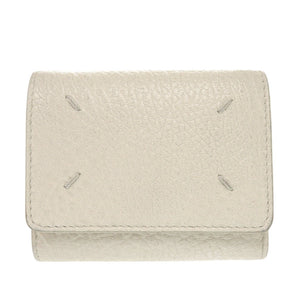 メゾン マルジェラ 4ステッチ SA3UI0010 P4455 H9677 レザー グレージュ 三つ折り財布 ベージュ 1638【中古】Maison Margiela