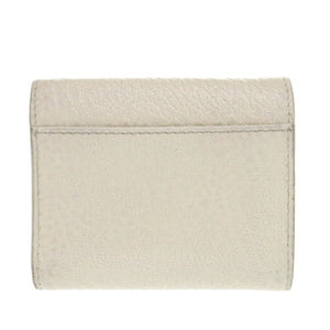 メゾン マルジェラ 4ステッチ SA3UI0010 P4455 H9677 レザー グレージュ 三つ折り財布 ベージュ 1638【中古】Maison Margiela