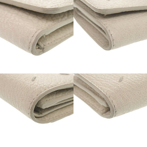 メゾン マルジェラ 4ステッチ SA3UI0010 P4455 H9677 レザー グレージュ 三つ折り財布 ベージュ 1638【中古】Maison Margiela