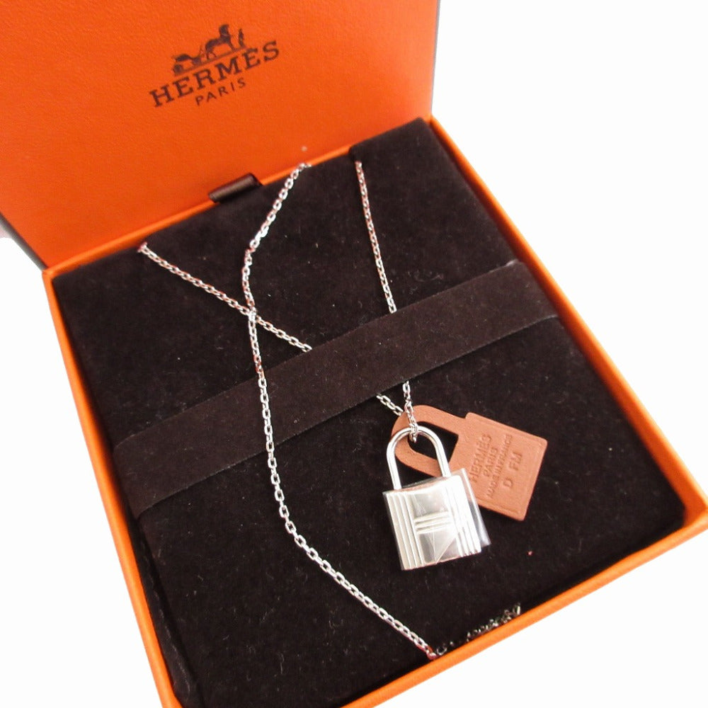 未使用 エルメス オーケリー ペンダントPM メタル スイフト シルバー ゴールド D刻印(2019年製) ネックレス 1650【中古】HERMES