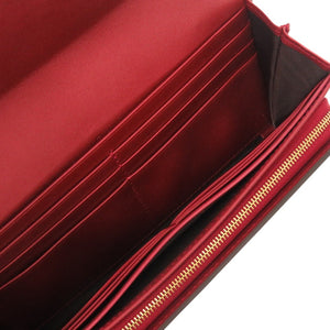 未使用品 グッチ ラブリーハート 245728 パテントレザー レッド 長財布 1652【中古】GUCCI