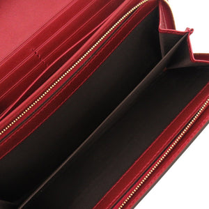 未使用品 グッチ ラブリーハート 245728 パテントレザー レッド 長財布 1652【中古】GUCCI