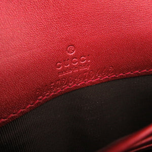 未使用品 グッチ ラブリーハート 245728 パテントレザー レッド 長財布 1652【中古】GUCCI