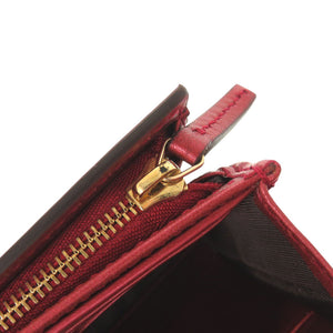 未使用品 グッチ ラブリーハート 245728 パテントレザー レッド 長財布 1652【中古】GUCCI