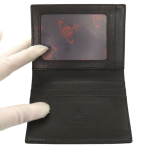 未使用品 ヴィヴィアンウエストウッド スター オーブ レザー ブラック カードケース パスケース 黒 1656【中古】Vivienne Westwood