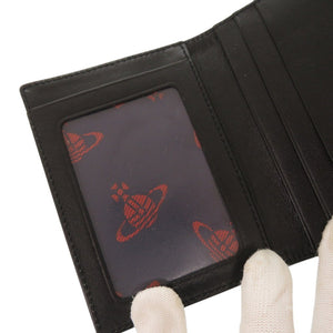 未使用品 ヴィヴィアンウエストウッド スター オーブ レザー ブラック カードケース パスケース 黒 1656【中古】Vivienne Westwood