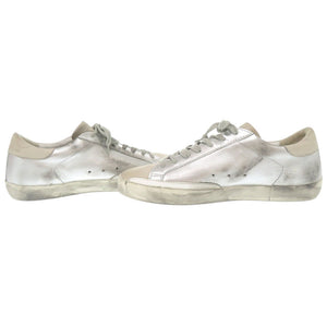 未使用品 ゴールデングース SUPERSTAR スーパースター G32MS590.E68 サイズ41 レザー シルバー スニーカー 1660【中古】GOLDEN GOOSE メンズ