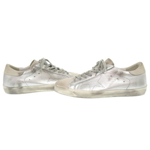 未使用品 ゴールデングース SUPERSTAR スーパースター G32MS590.E68 サイズ41 レザー シルバー スニーカー 1660【中古】GOLDEN GOOSE メンズ