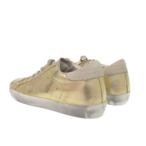 未使用 ゴールデングース スーパースター G32WS590.E69 サイズ35 レザー ゴールド スニーカー 1661【中古】GOLDEN GOOSE