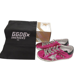 未使用 ゴールデングース スーパースター グリッター G32WS590.G45 サイズ36 レザー ピンク スニーカー 1663【中古】GOLDEN GOOSE