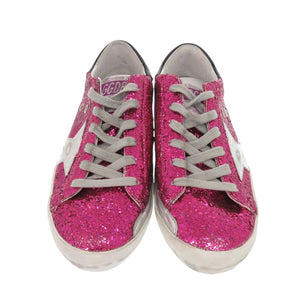 未使用 ゴールデングース スーパースター グリッター G32WS590.G45 サイズ36 レザー ピンク スニーカー 1663【中古】GOLDEN GOOSE