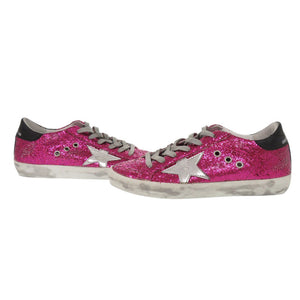 未使用 ゴールデングース スーパースター グリッター G32WS590.G45 サイズ36 レザー ピンク スニーカー 1663【中古】GOLDEN GOOSE