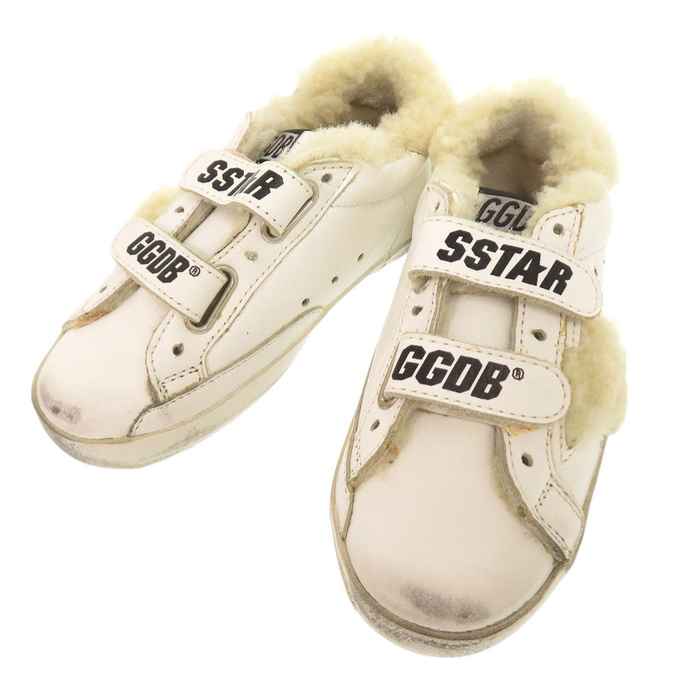 未使用品 ゴールデングース キッズスニーカー SNEAKERS OLD SCHOOL G35KS021 サイズ26 レザー ホワイト スニーカー 1665【中古】GOLDEN GOOSE キッズ