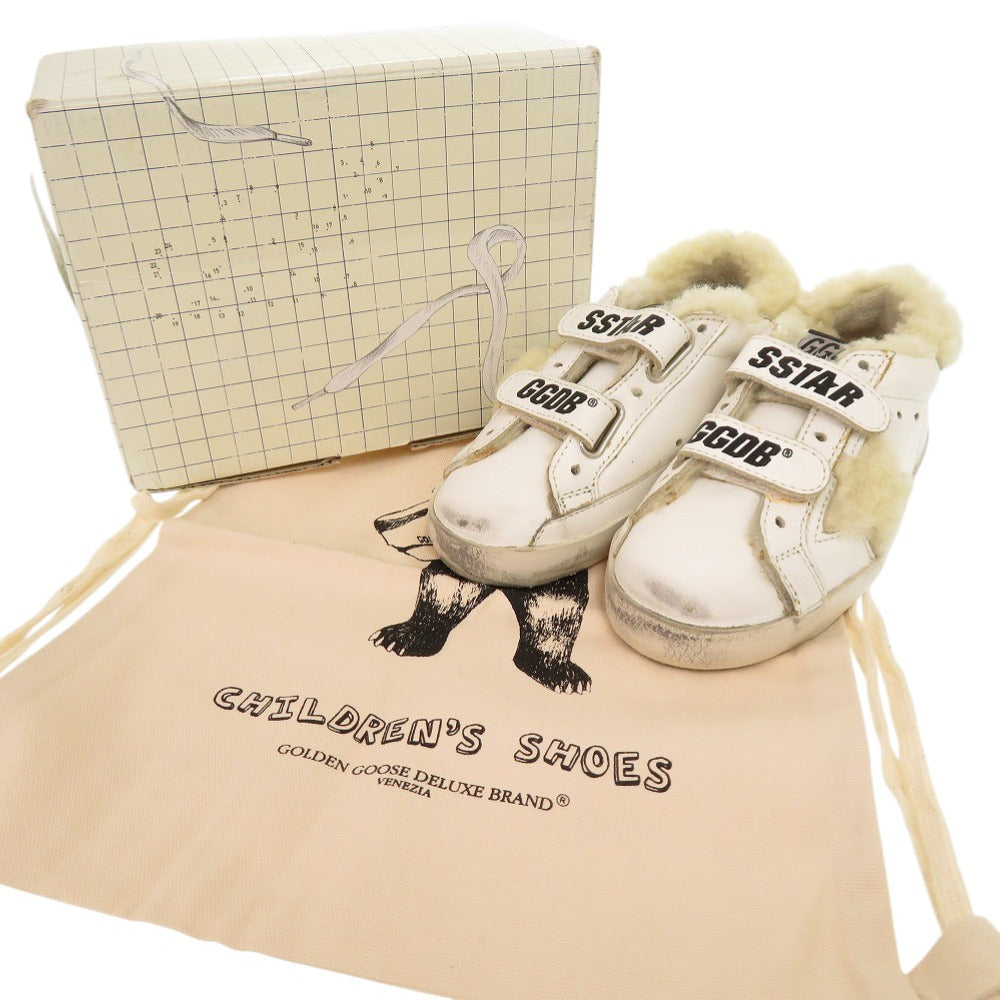 未使用品 ゴールデングース キッズスニーカー SNEAKERS OLD SCHOOL G35KS021 サイズ26 レザー ホワイト スニーカー 1665【中古】GOLDEN GOOSE キッズ