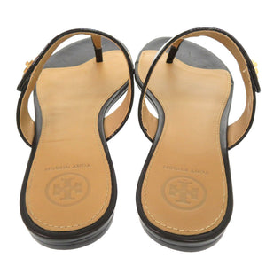 新品同様 トリーバーチ KIRA THONG SANDAL 55263 サイズ7 レザー ブラック サンダル 黒 1666【中古】Tory Burch
