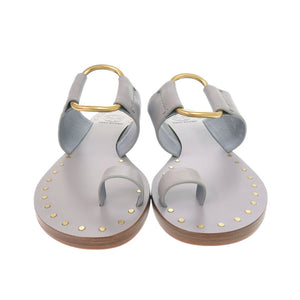 未使用 トリーバーチ Ravello ラヴェッロ スタッズ サンダル 55448 023 レザー クラウドブルー 1667【中古】Tory Burch