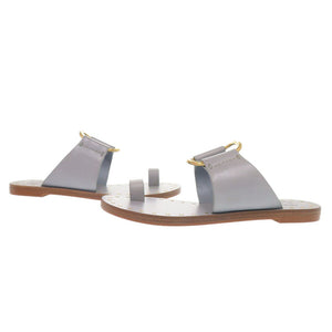 未使用 トリーバーチ Ravello ラヴェッロ スタッズ サンダル 55448 023 レザー クラウドブルー 1667【中古】Tory Burch