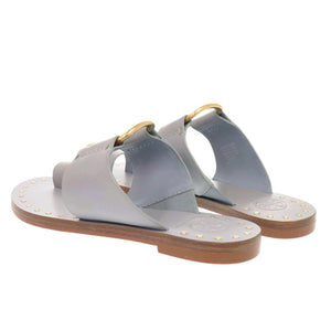 未使用 トリーバーチ Ravello ラヴェッロ スタッズ サンダル 55448 023 レザー クラウドブルー 1667【中古】Tory Burch