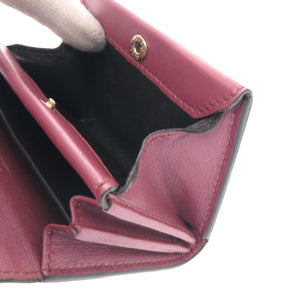 美品 グッチ マイクログッチシマ 295385 456085 パテントレザー ピンク コインケース 1670【中古】GUCCI