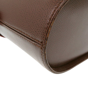 美品 バリー バニティ アクセサリーポーチ レザー ブラウン/レッド ハンドバッグ 茶/赤 1678【中古】BALLY