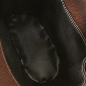 美品 バリー バニティ アクセサリーポーチ レザー ブラウン/レッド ハンドバッグ 茶/赤 1678【中古】BALLY