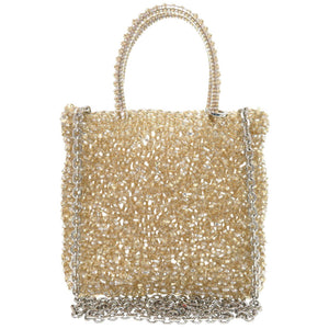 美品 アンテプリマ スタンダード アトゥーラ PVC シルバーゴールド 2WAY チェーンショルダーバッグ 1686【中古】ANTEPRIMA