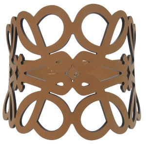 新品同様 ロエベ アナグラム Anagram ウエストベルト カットアウト レザー ブラウン 1704【中古】LOEWE