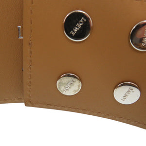 新品同様 ロエベ アナグラム Anagram ウエストベルト カットアウト レザー ブラウン 1704【中古】LOEWE