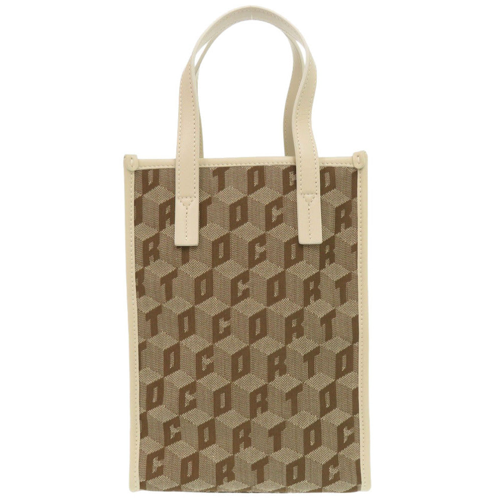 美品 コルトモルテド 2WAY キャンバス ブラウン ハンドバッグ 茶 1716【中古】CORTO MOLTEDO