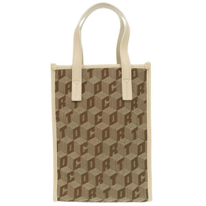 美品 コルトモルテド 2WAY キャンバス ブラウン ハンドバッグ 茶 1716【中古】CORTO MOLTEDO