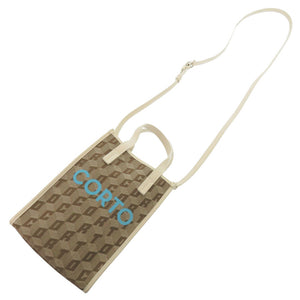 美品 コルトモルテド 2WAY キャンバス ブラウン ハンドバッグ 茶 1716【中古】CORTO MOLTEDO