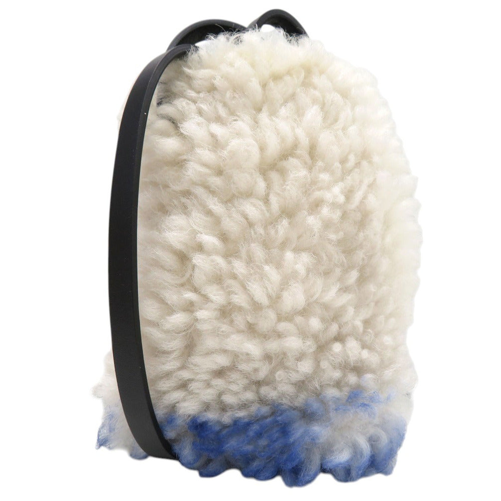 新品同様 マルニ フォンケース スマホケース ショルダーバッグ ムートン レザー ホワイト 1718【中古】MARNI