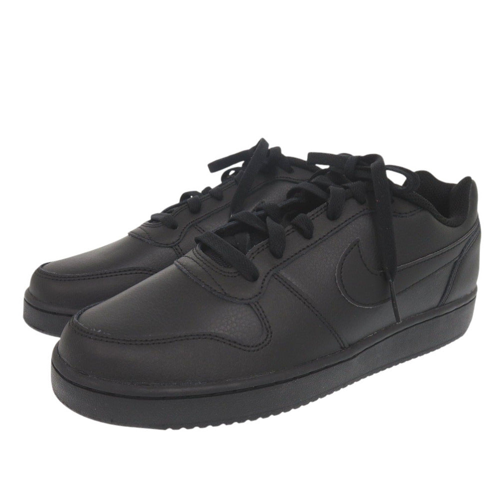 未使用 ナイキ エバノン LOW AQ1775-003 合成皮革 ブラック スニーカー 黒 1719【中古】NIKE