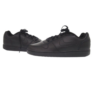 未使用 ナイキ エバノン LOW AQ1775-003 合成皮革 ブラック スニーカー 黒 1719【中古】NIKE