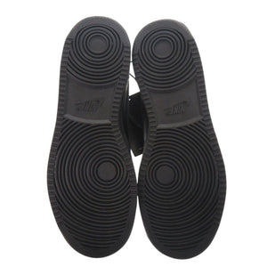 未使用 ナイキ エバノン LOW AQ1775-003 合成皮革 ブラック スニーカー 黒 1719【中古】NIKE