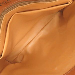 セリーヌ マカダム PVC/レザー ベージュ ショルダーバッグ 0023【中古】CELINE