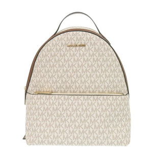 未使用 マイケルコース SHEILA フロントポケット バックパック MKシグネチャー 35F3G6HB6B150 コーテッドキャンバス バニラ リュック ブラウン 0025【中古】Michael Kors