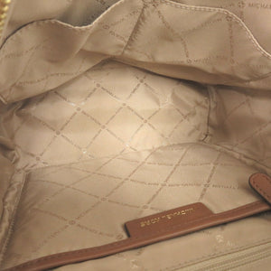 未使用 マイケルコース SHEILA フロントポケット バックパック MKシグネチャー 35F3G6HB6B150 コーテッドキャンバス バニラ リュック ブラウン 0025【中古】Michael Kors