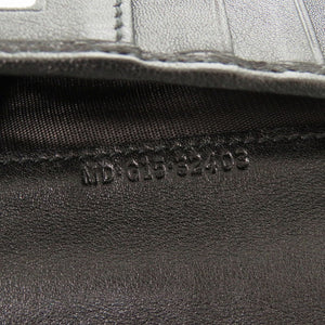 美品 ブルガリ コローレ 32403 レザー ブラック 長財布 二つ折り長財布 黒 0026【中古】BVLGARI