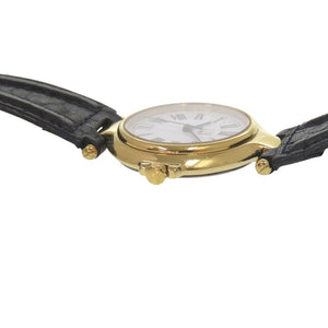 ダンヒル ミレニアム SS レザー ホワイト クオーツ 腕時計 0027【中古】Dunhill