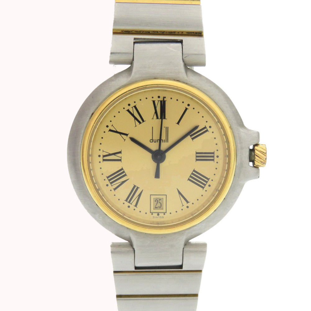 美品 ダンヒル ミレニアムデイト SS ゴールド クオーツ 腕時計 0029【中古】Dunhill