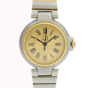 美品 ダンヒル ミレニアムデイト SS ゴールド クオーツ 腕時計 0029【中古】Dunhill