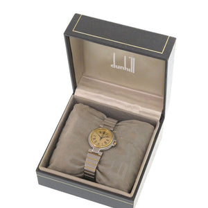 美品 ダンヒル ミレニアムデイト SS ゴールド クオーツ 腕時計 0029【中古】Dunhill