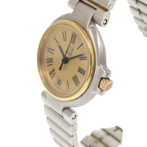 美品 ダンヒル ミレニアムデイト SS ゴールド クオーツ 腕時計 0029【中古】Dunhill