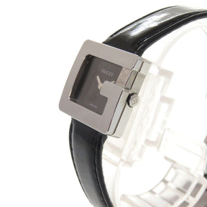 グッチ 3600L SS エナメル ブラック シルバー クオーツ 腕時計 0031【中古】GUCCI